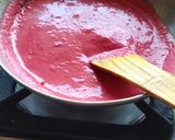 A picture of step 2 of Beetroot khandvi.