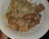 A picture of step 2 of Awara and cabbage.