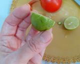 عکس مرحله 1 از دستور تزیین لیمو به شکل گل 👌😍