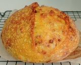 Foto langkah ke 22 dari resep Kunyit Chili Flakes Cheese Sourdough Bread (Open Bake Method).