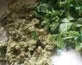 A picture of step 2 of Moth-bajra-methi thalipith.