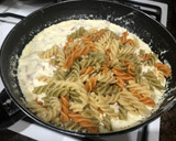 Foto del paso 5 de la receta: Espirales de verduras en falsa carbonara y Frankfurt