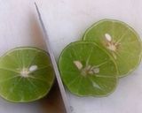 A picture of step 1 of Watermelon Lime Water.