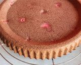Une image de l'étape 5 de Gâteau renversé chocolat /noisette/ framboise.