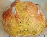 Foto langkah ke 17 dari resep Kunyit Jinten Hitam Italian Herbs Cheese Sourdough Bread.