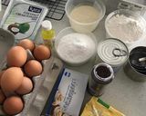 A picture of step 1 of Chocolate Rice Pinkblanket Layer Cake.