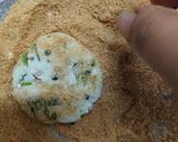 A picture of step 5 of Paneer cheese tikki.