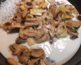 Foto del paso 2 de la receta: Timbal de champiñón con ajos tiernos y huevo