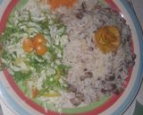 A picture of step 5 of Shinkafa da wake aka garau garau.