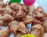 A picture of step 4 of Chikhen pakora.