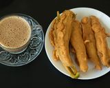 A picture of step 7 of Mulaku/ Chilli Bhaji.