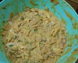 A picture of step 2 of Besan ke pakore.