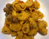 A picture of step 8 of Spicy Cheesy Beef Pasta.