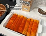 A picture of step 6 of Beef Enchiladas.