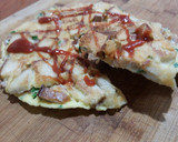 Foto del paso 5 de la receta: Tortilla de huevo, jamón, queso y pan de molde