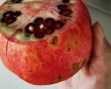 A picture of step 2 of Mango pomegranate summer salad.