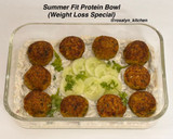 A picture of step 13 of Summer Fit Protein Bowl(Protein Balls with Hung Curd Salad – Weight Loss Special).