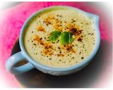 A picture of step 7 of Creamy Herbed Potato Garlic Soup or Cream of Potato Soup.