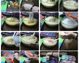 Foto del paso 1 de la receta Muffins de crema agria, polvorones y cerezas confitadas