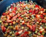A picture of step 2 of Strawberry Rhubarb Sauce.