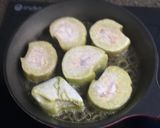 A picture of step 1 of Crispy Fried Bánh Tét.