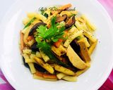 Hình bước làm 3 của món Nui Xào Thập Cẩm Chay