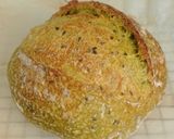 Foto langkah ke 16 dari resep Pandan Biji Wijen Hitam Sourdough Bread.
