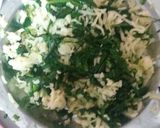 A picture of step 1 of Spinach Cheese Cigars.