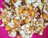 A picture of step 1 of Juicy fruit chaat.