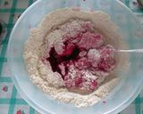 A picture of step 2 of Pink Focaccia with Cherry Tomatoes.