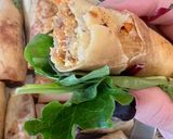 A picture of step 5 of Crispy Egg Rolls for Beginners. Quick, Easy, and Stays Crunchy.