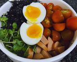 Hình bước làm 6 của món Salad rau mầm rong biển