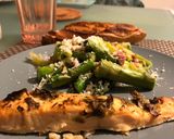 Lazac póréhagymás spárgával recept fázis 6 fotója