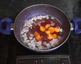 A picture of step 1 of Beetroot Carrot Soup.