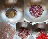 A picture of step 2 of Mchicha Subji (A leafy Vegetable).