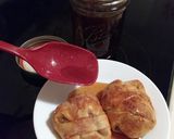 A picture of step 8 of Pastry Puff Poached Pears & Homemade Honey Syrup.