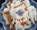 Foto langkah ke 3 dari resep Puding roti tawar pandan.