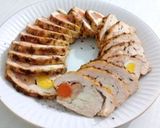 Foto del paso 17 de la receta: Pechuga de Pollo Rellena al Horno 🍗🥕🙂Arrollado de Pollo