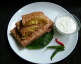 A picture of step 3 of Papaya Paratha.