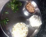 A picture of step 1 of Microwave chivda.