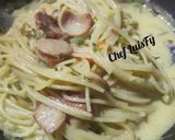 Foto del paso 5 de la receta: Vermicelli en salsa de bechamel y salchichas LuisFy..