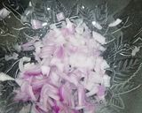 A picture of step 2 of Chana Salad.