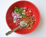 A picture of step 2 of Chana-n-Moong Jor Garam Chaat.