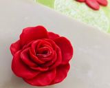 A picture of step 4 of Two-style fondant rose.