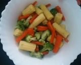A picture of step 5 of Salad summer delight from veggie and fruit garden.
