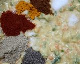 A picture of step 2 of Sattu Bread Vegetable Chilla.