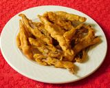 A picture of step 5 of Banana flower fritters.