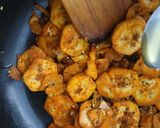 A picture of step 6 of Aratikaya Vepudu/Raw Banana Fry.