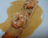 Foto del paso 8 de la receta: Salmón en salsa de naranja y marisco