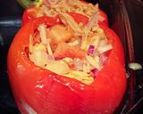 A picture of step 4 of Roast Peppers, stuffed.